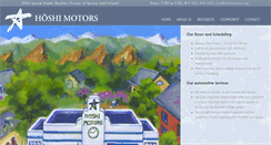 Desktop Screenshot of hoshimotors.net