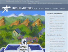 Tablet Screenshot of hoshimotors.net